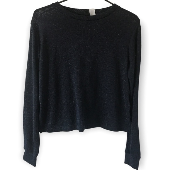 3/$15 Divided dark blue sparkle long sleeve top - Picture 1 of 9